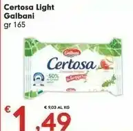 Despar Galbani Certosa Light Crescenza 165 G(ml) offerta