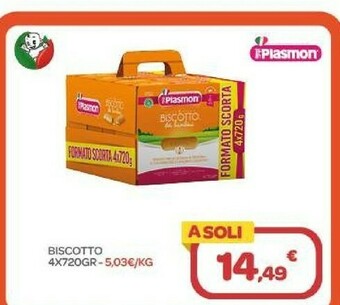 Bimbo Store Plasmon Biscotto 4x720gr offerta