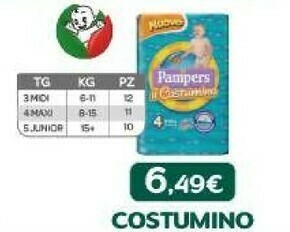 Bimbo Store Pampers Costumino offerta