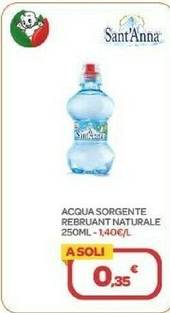 Bimbo Store Sant'anna Acqua Sorgente Rebruant Naturale offerta
