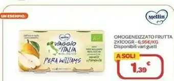 Bimbo Store Mellin Omogeneizzato Frutta 2x100gr offerta