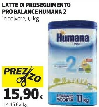 Coop Humana Latte Di Preseguimento Pro Balance offerta