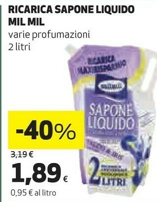 Coop Mil Mil Ricarica Sapone Liquido offerta