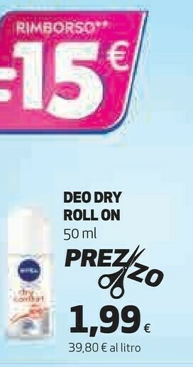 Coop Nivea Deo Dry Roll On offerta