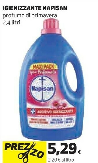 Coop Napisan Additivo Igienizzante Liquido Profumo Di Primavera offerta