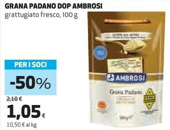 Coop Ambrosi Grana Padano DOP offerta