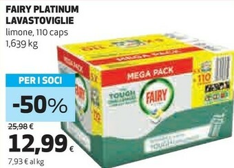 Coop Fairy Platinum Lavastoviglie offerta