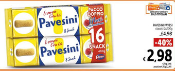 Spazio Conad PAVESINI PAVESI classici 2x200g offerta