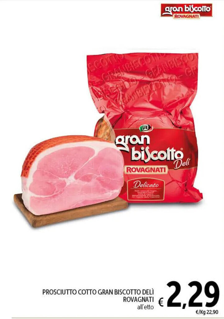 PROSCIUTTO COTTO GRAN BISCOTTO DELI ROVAGNATI all'etto offerta di