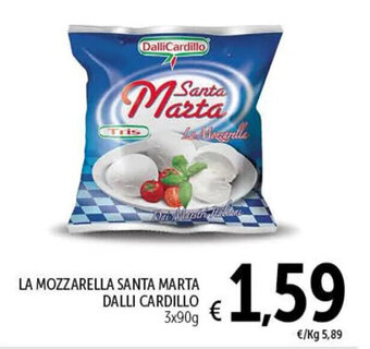 Spazio Conad LA MOZZARELLA SANTA MARTA DALLI CARDILLO 3x90g offerta