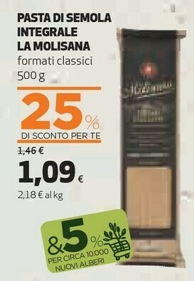Coop La Molisana Pasta Di Semola Integrale offerta
