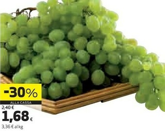 Coop Uva Bianca Senza Semi offerta