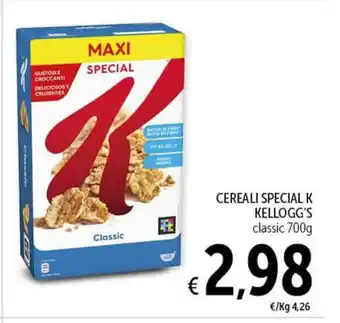 Spazio Conad CEREALI SPECIAL K KELLOGG'S classic 700g offerta