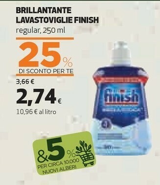 Coop Finish Brillantante Lavastoviglie Rregular offerta