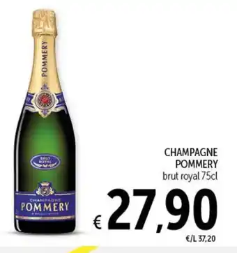 Spazio Conad CHAMPAGNE POMMERY brut royal 75cl offerta