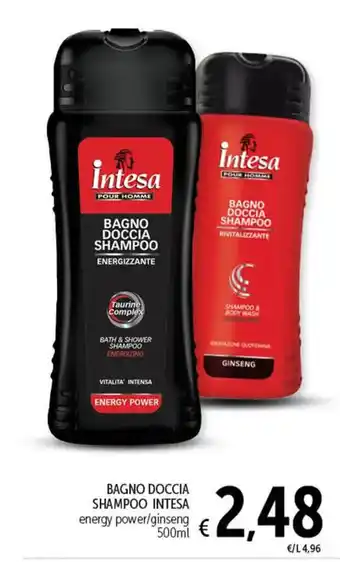 Spazio Conad BAGNO DOCCIA SHAMPOO INTESA energy power/ginseng 500ml offerta