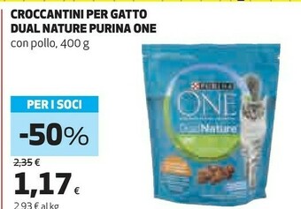 Coop Purina One Dual Nature Croccantini Per Gatto offerta