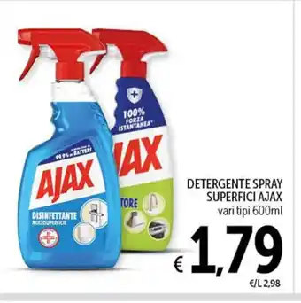 Spazio Conad DETERGENTE SPRAY SUPERFICI AJAX vari tipi 600ml offerta