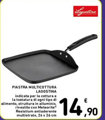 Spazio Conad PIASTRA MULTICOTTURA LAGOSTINA 26 x 26 cm offerta