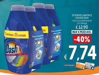 Spazio Conad DETERSIVO LAVATRICE LIQUIDO DASH classico/colore/lavanda 2x21 lavaggi offerta