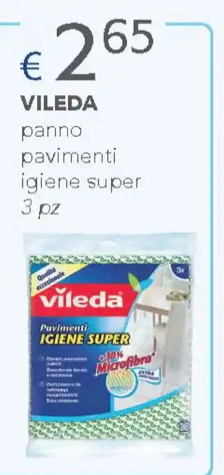 Acqua & Sapone VILEDA panno pavimenti igiene super 3 pz offerta