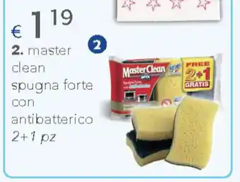 Acqua & Sapone ARIX 2. master 2 clean spugna forte con antibatterico 2+1 pz offerta