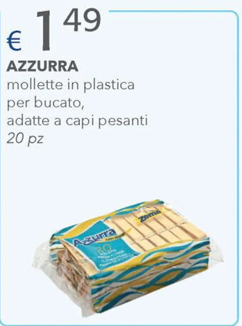 Acqua & Sapone AZZURRA mollette in plastica per bucato, adatte a capi pesanti 20 pz offerta