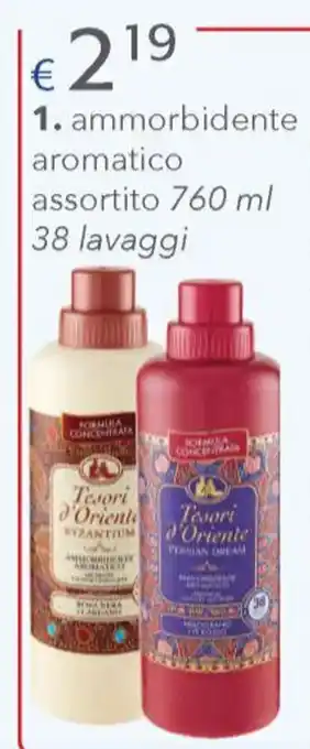 Acqua & Sapone Tesori d'Oriente 1. ammorbidente aromatico assortito 760 ml 38 lavaggi offerta