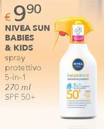 Acqua & Sapone NIVEA SUN BABIES & KIDS spray protettivo 5-in-1 270 ml SPF 50+ offerta