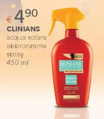 Acqua & Sapone CLINIANS acqua solare abbronzante spray 450 ml offerta