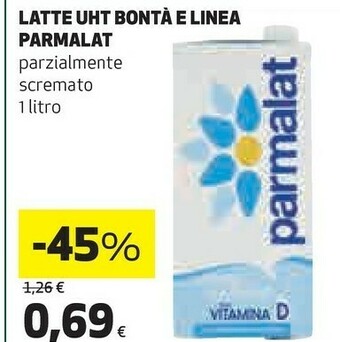 Coop Parmalat Latte Uht Bonta E Linea offerta
