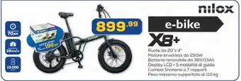 Euronics nilox e-bike X8+ offerta