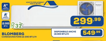 Euronics BLOMBERG CONDIZIONATORE 12.000 BTU/H offerta