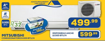 Euronics MITSUBISHI CONDIZIONATORE 9.000 BTU/H offerta