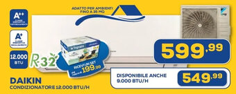Euronics DAIKIN CONDIZIONATORE 12.000 BTU/H offerta