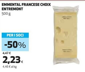 Coop Entremont Emmental Francese Choix offerta