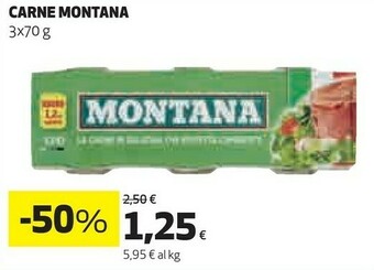 Coop Montana Carne Alla Tartara 210 G(ml) offerta