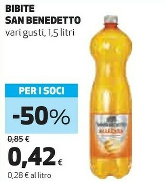 Coop San Benedetto Aranciata 1500 G(ml) offerta