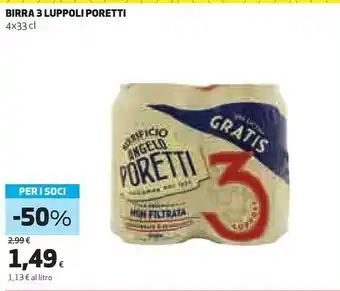 Coop Birrificio Angelo Moretti - Tre Luppoli 3 330 G(ml) offerta