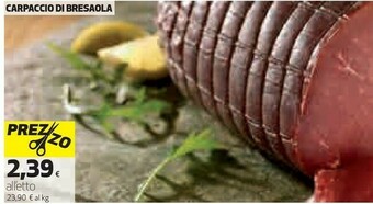 Coop Carpaccio Di Bresaola offerta