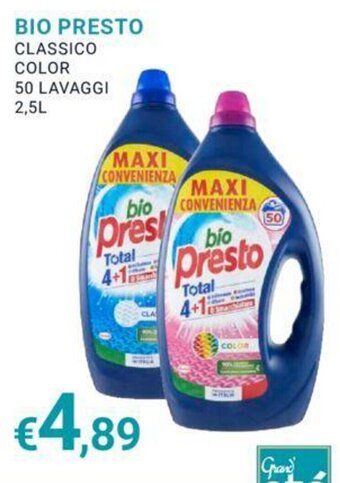 Eté BIO PRESTO CLASSICO COLOR 50 LAVAGGI 2,5L offerta