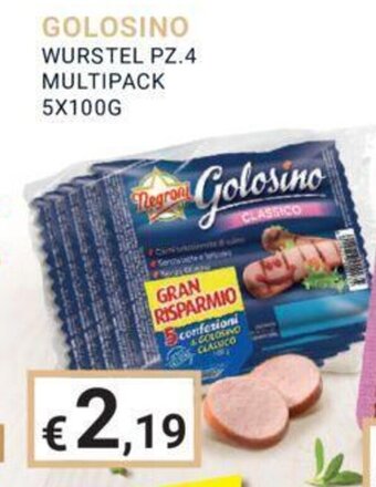 Eté GOLOSINO WURSTEL PZ.4 MULTIPACK 5X100G offerta