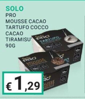 Eté SOLO PRO MOUSSE CACAO TARTUFO COCCO CACAO TIRAMISU' 90G offerta