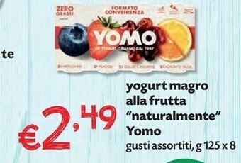 Pam Yomo Yogurt Magro Frutta 1000 G(ml) offerta