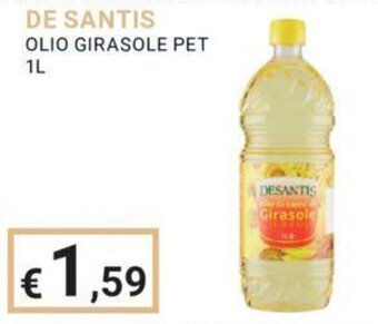 Eté DE SANTIS OLIO GIRASOLE PET 1L offerta