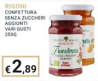 Eté RIGONI CONFETTURA SENZA ZUCCHERI AGGIUNTI VARI GUSTI 250G offerta