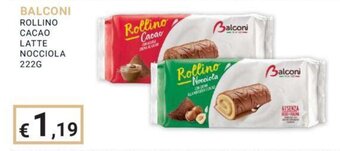 Eté BALCONI ROLLINO CACAO LATTE NOCCIOLA 222G offerta
