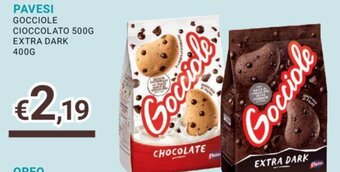 Eté PAVESI GOCCIOLE CIOCCOLATO 500G EXTRA DARK 400G offerta