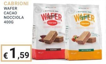 Eté CABRIONI WAFER CACAO NOCCIOLA 400G offerta