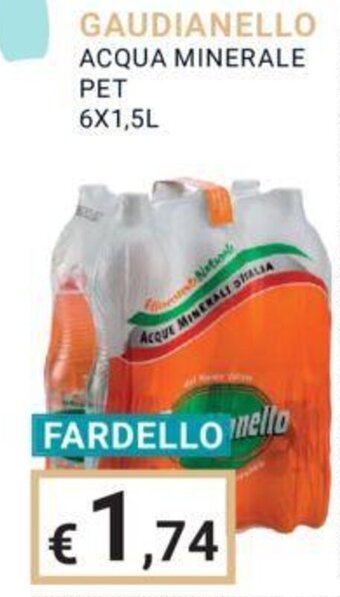 GAUDIANELLO ACQUA MINERALE PET 6X1,5L